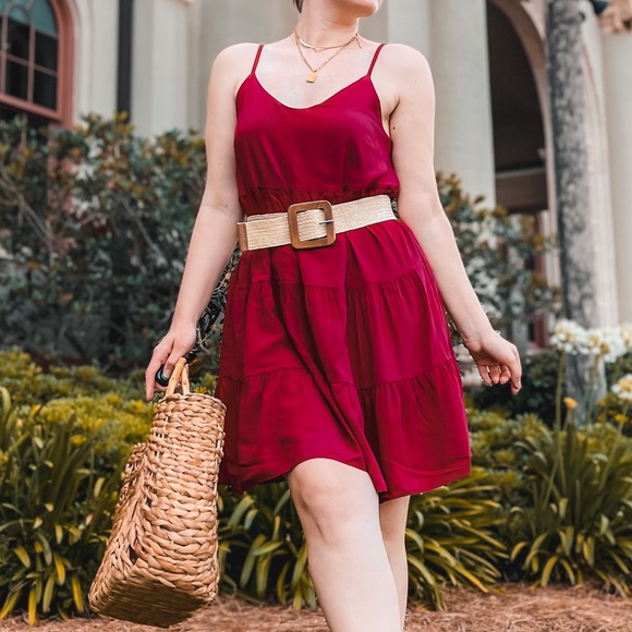 Dresses & Skirts - Red strap dress